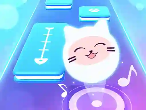 لعبة Music Cat! Piano Tiles Game 3D على الانترنت