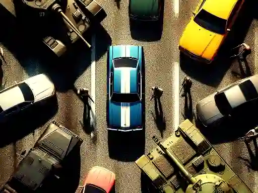 لعبة GTA Car Rush على الانترنت