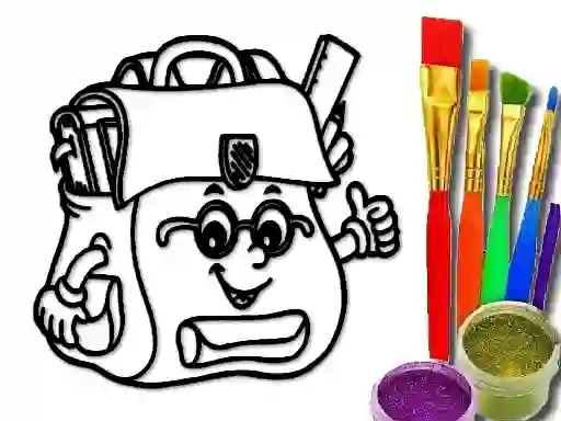 لعبة Back To School: School Bag Coloring Book على الانترنت