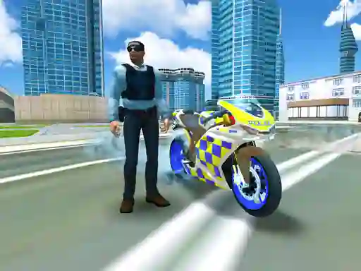 لعبة Police Motorbike Traffic Rider على الانترنت