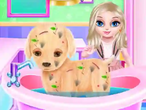 لعبة Baby Elsa Puppy Surgery على الانترنت