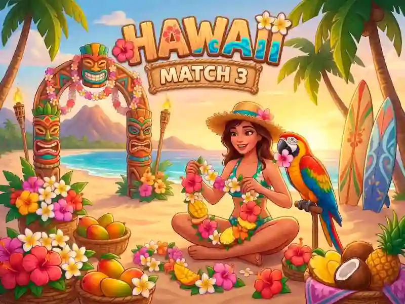 لعبة Hawaii Match 3 على الانترنت
