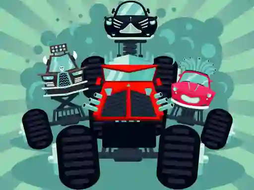 لعبة Crazy Monster Trucks Memory على الانترنت