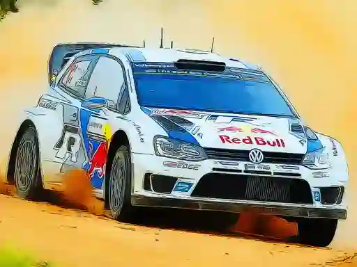 لعبة Rally Car Driving Jigsaw على الانترنت