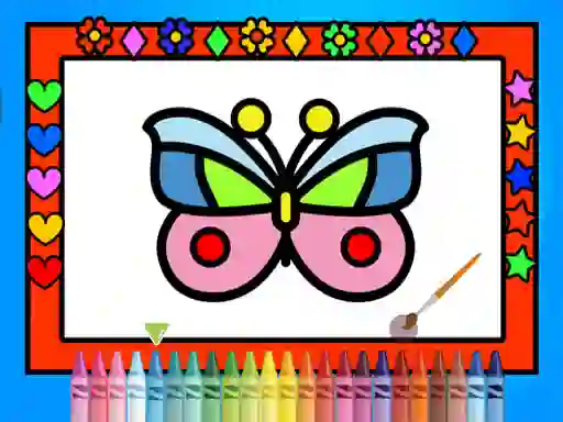 لعبة Color and Decorate Butterflies على الانترنت