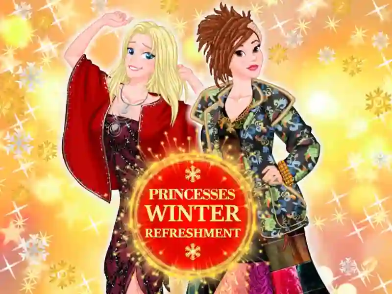 لعبة Princesses winter refreshment على الانترنت