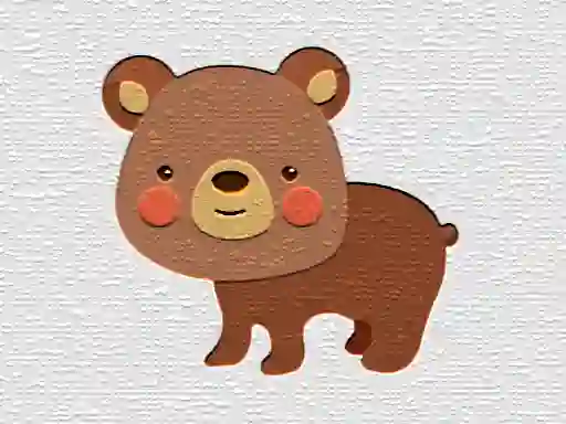 لعبة Cartoon Bear Puzzle على الانترنت