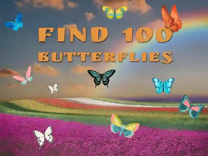 لعبة Find 100 butterflies على الانترنت