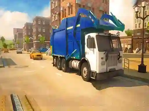 لعبة Road Garbage Dump Truck Driver على الانترنت