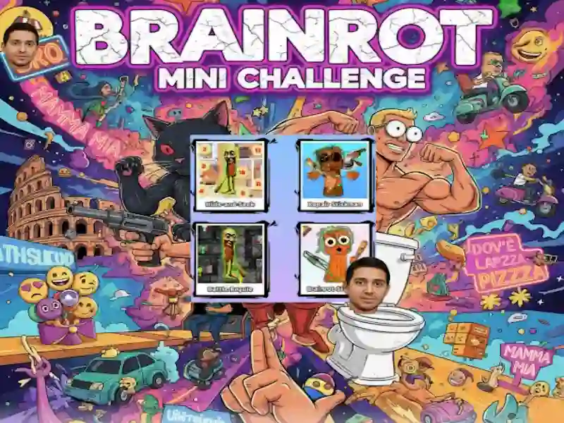 لعبة Brainrot Mini Challenge على الانترنت