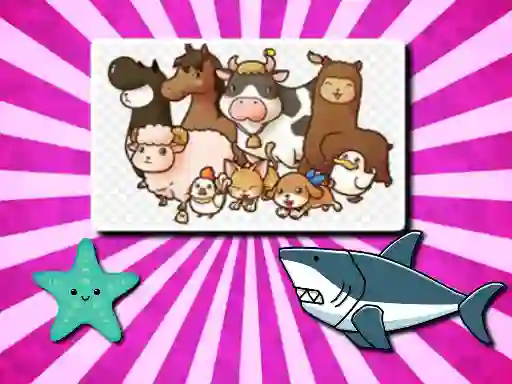لعبة Animal Puzzle على الانترنت