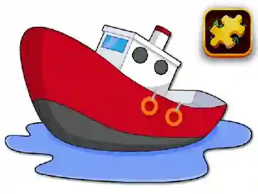 لعبة Cartoon Ship Puzzle على الانترنت