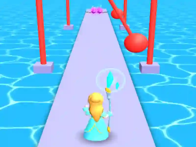 لعبة Frozen Race 3D على الانترنت