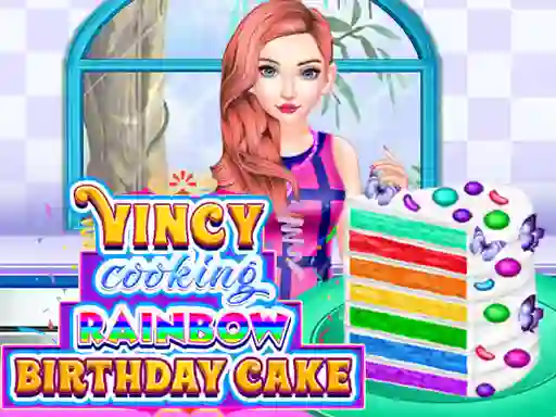 لعبة Vincy Cooking Rainbow Birthday Cake على الانترنت