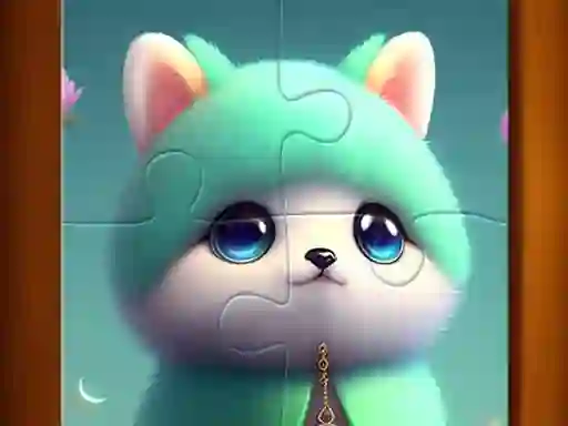 لعبة Cute Cat Jigsaw Puzzle على الانترنت