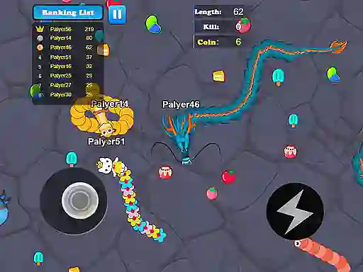 لعبة Greedy Snake Multiplayer Duel على الانترنت