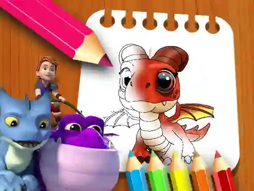 لعبة Dragon Rescue Riders Coloring Book على الانترنت