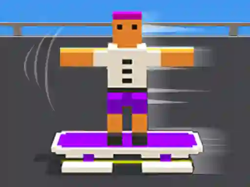 لعبة Blocky Skater Rush على الانترنت