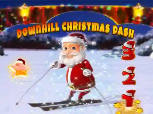 لعبة Downhill Christmas Dash على الانترنت