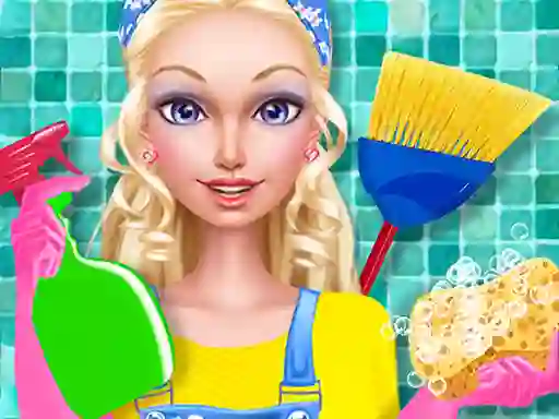 لعبة Fashion Doll House Cleaning على الانترنت