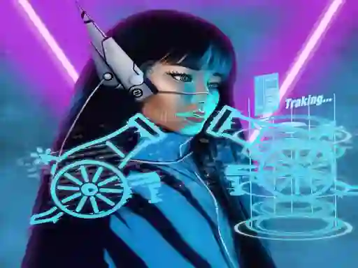 لعبة Neon Cannon على الانترنت