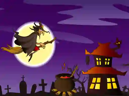 لعبة Halloween Illustrations Jigsaw Puzzle على الانترنت