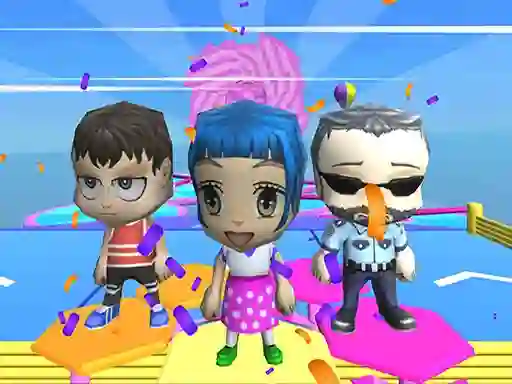 لعبة Fall Guys And Girls Chibi Race Knockdown Multiplay على الانترنت