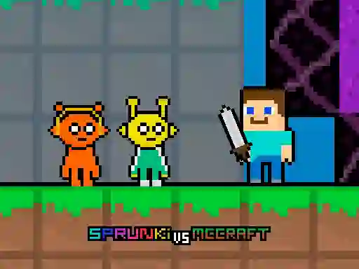 لعبة Sprunki vs MCCraft على الانترنت