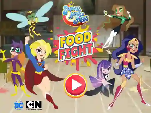 لعبة DC Super Hero Girls Food Fight على الانترنت