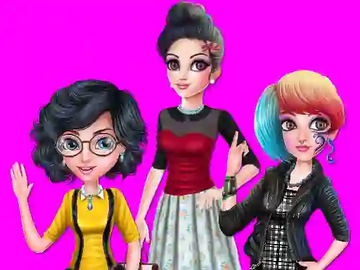 لعبة College Girl Squad Fashion Dressup على الانترنت