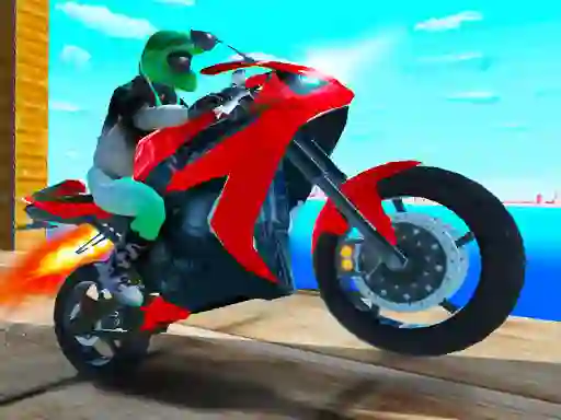 لعبة Port Bike Stunt على الانترنت