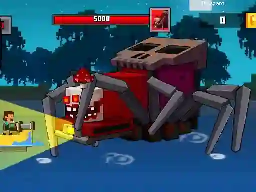 لعبة Pirate Block Craft Monster Shooter على الانترنت