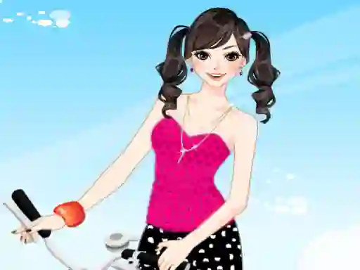 لعبة Bicycle Girl Dressup على الانترنت