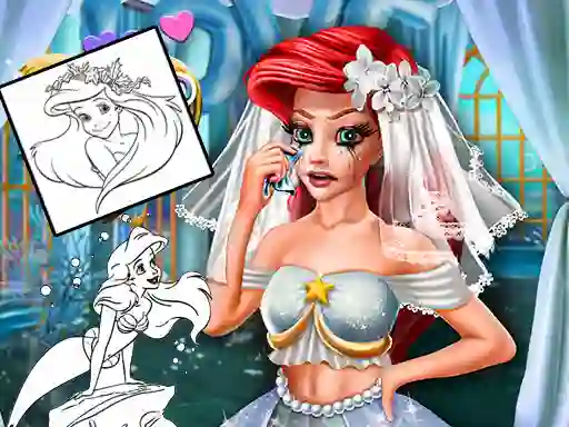لعبة Coloring Book for Ariel Mermaid على الانترنت