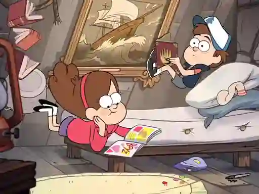 لعبة Gravity Falls Slide على الانترنت