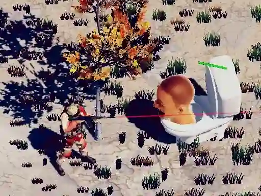 لعبة TopDown Skibidi Toilet Shooting على الانترنت