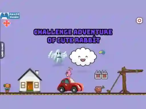 لعبة Challenge adventure of cute rabbit على الانترنت