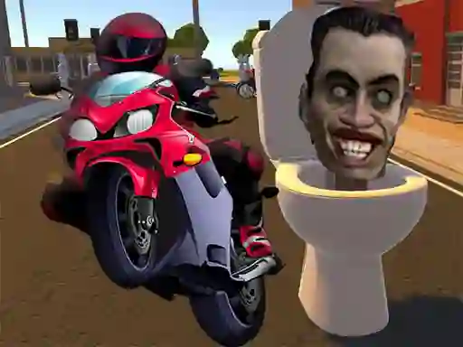 لعبة Skibidi Toilet Moto Bike Racing على الانترنت