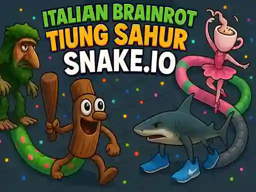 لعبة Italian Brainrot Tung Sahur Snake.io على الانترنت