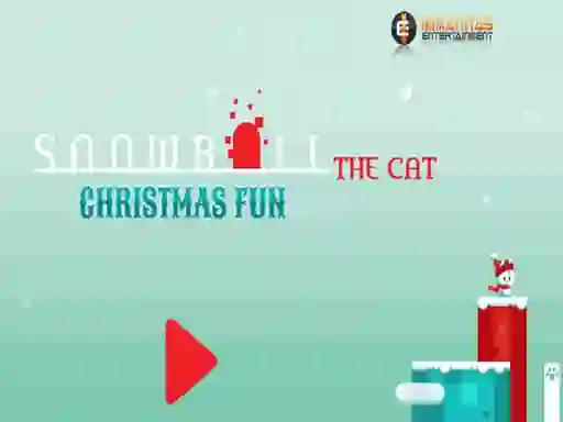 لعبة Snowball The Cat Christmas Fun على الانترنت