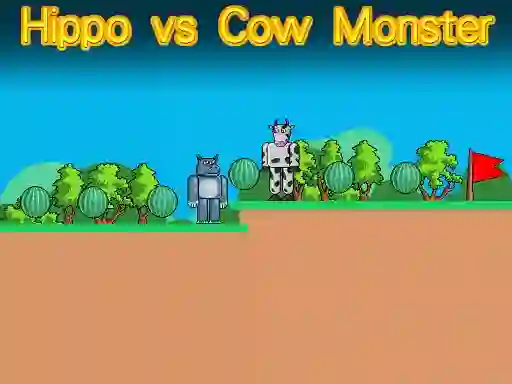 لعبة Hippo vs Cow Monster على الانترنت