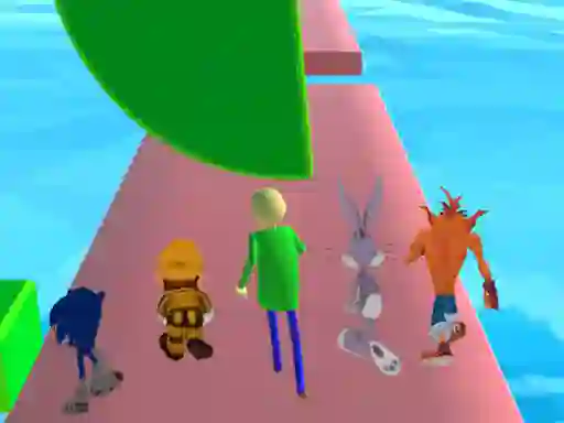 لعبة Fun Race 3D baldi's basics على الانترنت