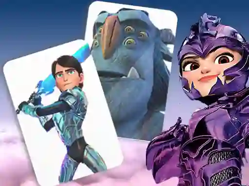 لعبة Trollhunters Rise of The Titans Memory Card Match على الانترنت