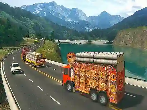 لعبة Indian Cargo Truck Gwadar Port Game على الانترنت
