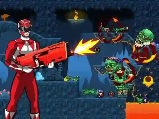 لعبة Power Rangers shoot Zombie على الانترنت