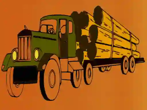 لعبة Logging Trucks Coloring على الانترنت