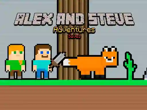 لعبة Alex and Steve Adventures Saves على الانترنت