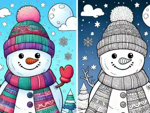 لعبة Coloring book Winter على الانترنت
