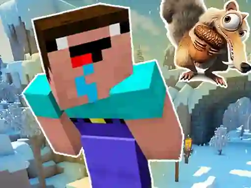 لعبة Noob Parkour: Snow Age على الانترنت