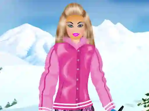 لعبة Barbie Snowboard Dress على الانترنت